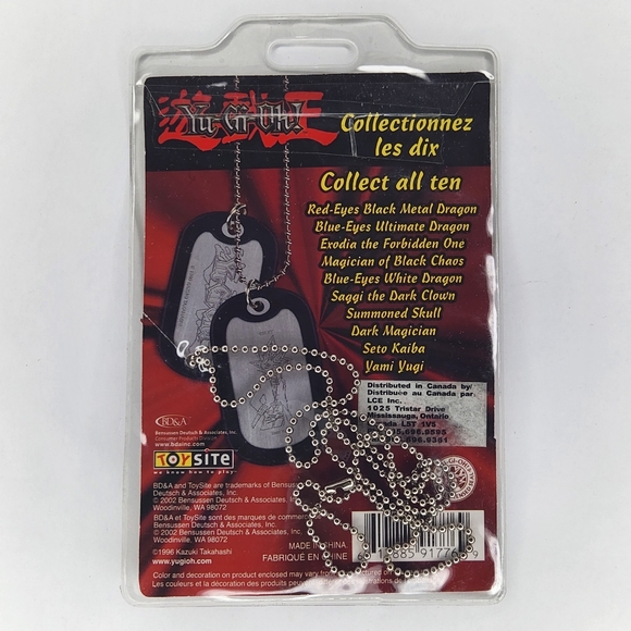 Vintage Yu-Gi-Oh Dark Magician Dog Tag 1996 yugioh - Picture 3 of 4